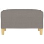 Reposapiés de tela gris taupe 70x55x41 cm de vidaXL, Otomanas - Ref: Foro24-349278, Precio: 72,77 €, Descuento: %