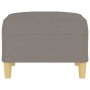 Reposapiés de tela gris taupe 70x55x41 cm de vidaXL, Otomanas - Ref: Foro24-349278, Precio: 72,77 €, Descuento: %