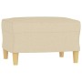 Cream fabric footrest 60x50x41 cm by vidaXL, Ottomans - Ref: Foro24-349265, Price: 64,81 €, Discount: %