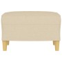 Cream fabric footrest 60x50x41 cm by vidaXL, Ottomans - Ref: Foro24-349265, Price: 64,81 €, Discount: %