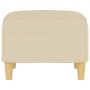 Cream fabric footrest 60x50x41 cm by vidaXL, Ottomans - Ref: Foro24-349265, Price: 64,81 €, Discount: %