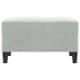 Light gray velvet footrest 70x55x41 cm by vidaXL, Ottomans - Ref: Foro24-349317, Price: 76,51 €, Discount: %