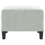 Light gray velvet footrest 70x55x41 cm by vidaXL, Ottomans - Ref: Foro24-349317, Price: 76,51 €, Discount: %