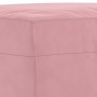 Reposapiés de terciopelo rosa 70x55x41 cm de vidaXL, Otomanas - Ref: Foro24-349320, Precio: 69,54 €, Descuento: %