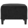 Reposapiés de terciopelo negro 70x55x41 cm de vidaXL, Otomanas - Ref: Foro24-349322, Precio: 68,17 €, Descuento: %