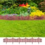 Lawn separator edges 17 pcs 10 m brown by vidaXL, Garden edging and edging - Ref: Foro24-41228, Price: 38,30 €, Discount: %