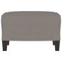 Reposapiés de tela gris taupe 60x50x41 cm de vidaXL, Otomanas - Ref: Foro24-349334, Precio: 62,68 €, Descuento: %