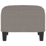 Reposapiés de tela gris taupe 60x50x41 cm de vidaXL, Otomanas - Ref: Foro24-349334, Precio: 62,68 €, Descuento: %