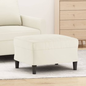 Cream velvet footrest 60x50x41 cm by vidaXL, Ottomans - Ref: Foro24-349301, Price: 60,99 €, Discount: %