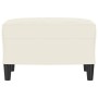 Reposapiés de terciopelo crema 60x50x41 cm de vidaXL, Otomanas - Ref: Foro24-349301, Precio: 61,94 €, Descuento: %