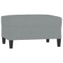 Reposapiés de tela gris claro 70x55x41 cm de vidaXL, Otomanas - Ref: Foro24-349303, Precio: 68,86 €, Descuento: %