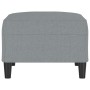 Reposapiés de tela gris claro 70x55x41 cm de vidaXL, Otomanas - Ref: Foro24-349303, Precio: 68,86 €, Descuento: %