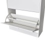 White shoe cabinet with 2 compartments by vidaXL, Shoe racks and shoe organizers - Ref: Foro24-241242, Price: 70,99 €, Discou...