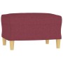 Armchair with footstool, red wine fabric, 60 cm. by vidaXL, Sofas - Ref: Foro24-3200999, Price: 214,99 €, Discount: %