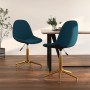 Swivel dining chairs 2 pcs blue velvet by vidaXL, dining chairs - Ref: Foro24-333521, Price: 104,11 €, Discount: %