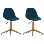 Swivel dining chairs 2 pcs blue velvet by vidaXL, dining chairs - Ref: Foro24-333521, Price: 104,11 €, Discount: %