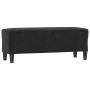 Banco de terciopelo negro 100x35x41 cm de vidaXL, Bancos - Ref: Foro24-349426, Precio: 66,67 €, Descuento: %