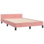 Estructura de cama con cabecero de terciopelo rosa 120x200 cm de vidaXL, Camas y somieres - Ref: Foro24-347566, Precio: 124,4...