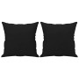 Decorative cushions 2 units microfiber fabric black 40x40 cm by vidaXL, Cushions - Ref: Foro24-349498, Price: 17,63 €, Discou...