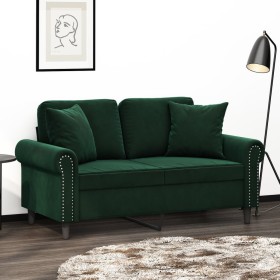 Cojines decorativos 2 uds terciopelo verde oscuro 40x40 cm de vidaXL, Cojines - Ref: Foro24-349487, Precio: 21,74 €, Descuent...