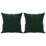 Decorative cushions 2 units dark green velvet 40x40 cm by vidaXL, Cushions - Ref: Foro24-349487, Price: 21,74 €, Discount: %