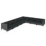 Set Gartensofas 8-teilig Kissen synthetisches Rattan dunkelgrau von vidaXL, Gartensets - Ref: Foro24-3099848, Preis: 839,98 €...