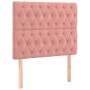 Pink velvet bed frame with headboard 120x200 cm by vidaXL, Beds and slatted bases - Ref: Foro24-3125933, Price: 203,97 €, Dis...