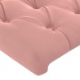 Estructura de cama con cabecero de terciopelo rosa 120x200 cm de vidaXL, Camas y somieres - Ref: Foro24-3125933, Precio: 203,...