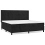 Cama box spring con colchón terciopelo negro 200x200 cm de vidaXL, Camas y somieres - Ref: Foro24-3132701, Precio: 677,62 €, ...