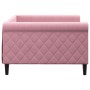 Pink velvet sofa bed 100x200 cm by vidaXL, Beds and slatted bases - Ref: Foro24-354254, Price: 221,61 €, Discount: %