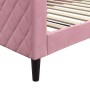 Pink velvet sofa bed 100x200 cm by vidaXL, Beds and slatted bases - Ref: Foro24-354254, Price: 221,61 €, Discount: %