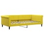 Yellow velvet sofa bed 100x200 cm by vidaXL, Beds and slatted bases - Ref: Foro24-354256, Price: 223,84 €, Discount: %