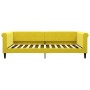 Yellow velvet sofa bed 100x200 cm by vidaXL, Beds and slatted bases - Ref: Foro24-354256, Price: 223,84 €, Discount: %