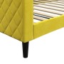 Yellow velvet sofa bed 100x200 cm by vidaXL, Beds and slatted bases - Ref: Foro24-354256, Price: 223,84 €, Discount: %