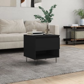 Engineered wood black coffee table 50x46x50 cm by vidaXL, Coffee table - Ref: Foro24-830910, Price: 36,99 €, Discount: %