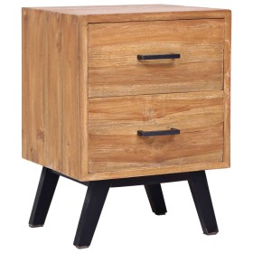 Mesita de noche madera de teca maciza 40x35x55 cm de vidaXL, Mesitas de noche - Ref: Foro24-285310, Precio: 114,99 €, Descuen...