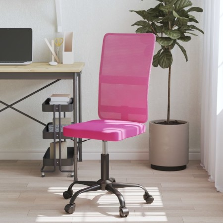 Silla de oficina regulable en altura tela de malla rosa de vidaXL, Sillas de oficina - Ref: Foro24-353011, Precio: 62,99 €, D...