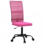 Silla de oficina regulable en altura tela de malla rosa de vidaXL, Sillas de oficina - Ref: Foro24-353011, Precio: 62,99 €, D...