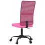 Silla de oficina regulable en altura tela de malla rosa de vidaXL, Sillas de oficina - Ref: Foro24-353011, Precio: 62,99 €, D...