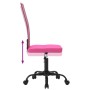 Silla de oficina regulable en altura tela de malla rosa de vidaXL, Sillas de oficina - Ref: Foro24-353011, Precio: 62,99 €, D...