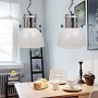 Modern adjustable height ceiling lamp white metal 2 pcs by vidaXL, Lamps - Ref: Foro24-241112, Price: 89,37 €, Discount: %