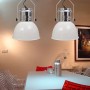 Modern adjustable height ceiling lamp white metal 2 pcs by vidaXL, Lamps - Ref: Foro24-241112, Price: 89,37 €, Discount: %