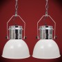 Modern adjustable height ceiling lamp white metal 2 pcs by vidaXL, Lamps - Ref: Foro24-241112, Price: 89,37 €, Discount: %