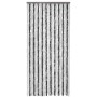 Gray and white chenille mosquito net curtain 100x220 cm by vidaXL, Mosquito nets for windows - Ref: Foro24-241225, Price: 60,...