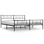 Estructura de cama cabecero y estribo metal negro 183x213cm de vidaXL, Camas y somieres - Ref: Foro24-355290, Precio: 123,19 ...