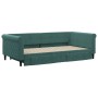 Trundle sofa bed with drawers dark green velvet 100x200 cm by vidaXL, Beds and slatted bases - Ref: Foro24-3197828, Price: 36...