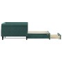 Trundle sofa bed with drawers dark green velvet 100x200 cm by vidaXL, Beds and slatted bases - Ref: Foro24-3197828, Price: 36...