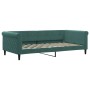 Trundle sofa bed with drawers dark green velvet 100x200 cm by vidaXL, Beds and slatted bases - Ref: Foro24-3197828, Price: 36...