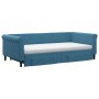 Trundle sofa bed with drawers blue velvet 100x200 cm by vidaXL, Beds and slatted bases - Ref: Foro24-3197849, Price: 636,70 €...