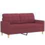 Set von Sofas mit Kissen 3 Stück roter roter Stoff von vidaXL, Sofas - Ref: Foro24-3201320, Preis: 567,11 €, Rabatt: %